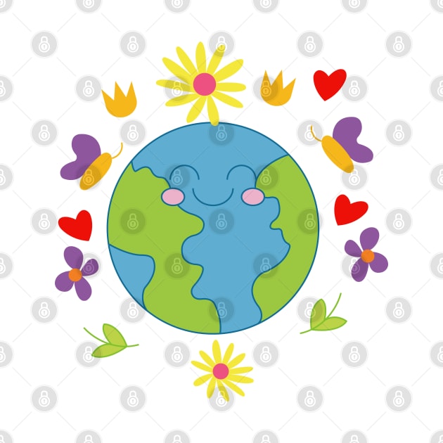 Adorable earth by Duzzi Art