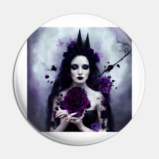 Violet Purple Witch Pin