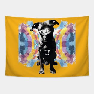 Black Mouth Cur Dog Artwork Tapestry