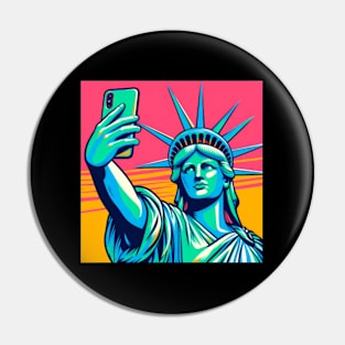 Liberty Selfie Pin