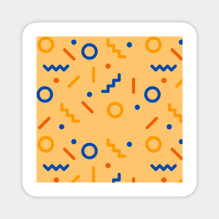 Abstract dots and line pattern Magnet
