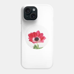 Red Anemone Phone Case