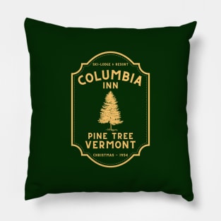 White Christmas: Columbia Inn (Gold) Pillow