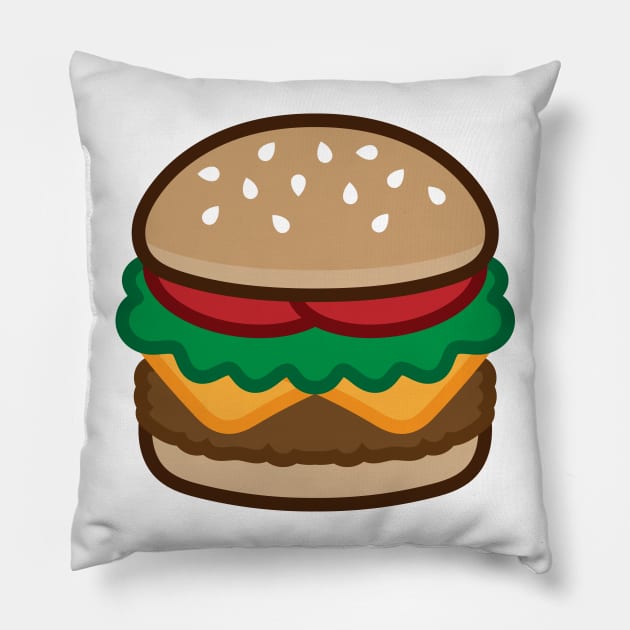 Cheeseburger Pillow by JenniferSmith