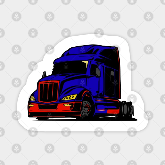 Blue monster Truck Magnet by Right-Fit27