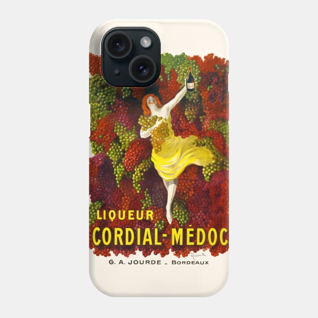 Liquer Cordial-Médoc, G. A. Jourde - Bordeaux (1907) Phone Case by WAITE-SMITH VINTAGE ART