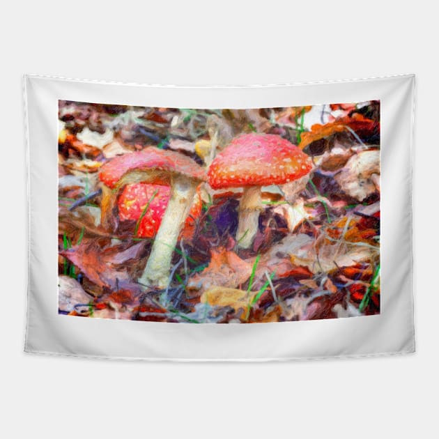 Magic Mushrooms Tapestry by GrahamPrentice