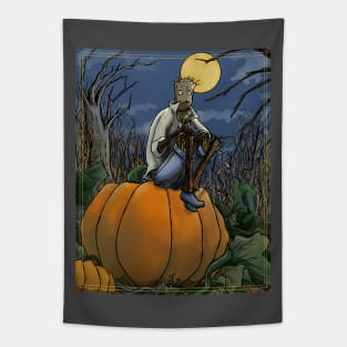 Jack Straws Pumpkin Sitting Tapestry