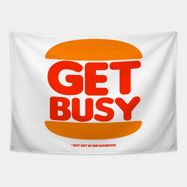 GET BUSY Tapestry by AnalogJunkieStudio