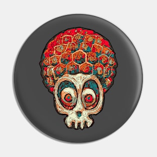 Candy Apple skull Pin