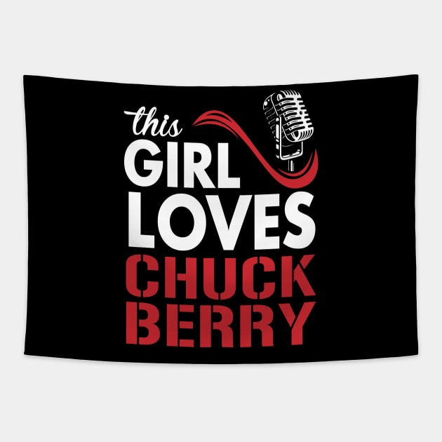 This Girl Loves Chuck Tapestry by Crazy Cat Style