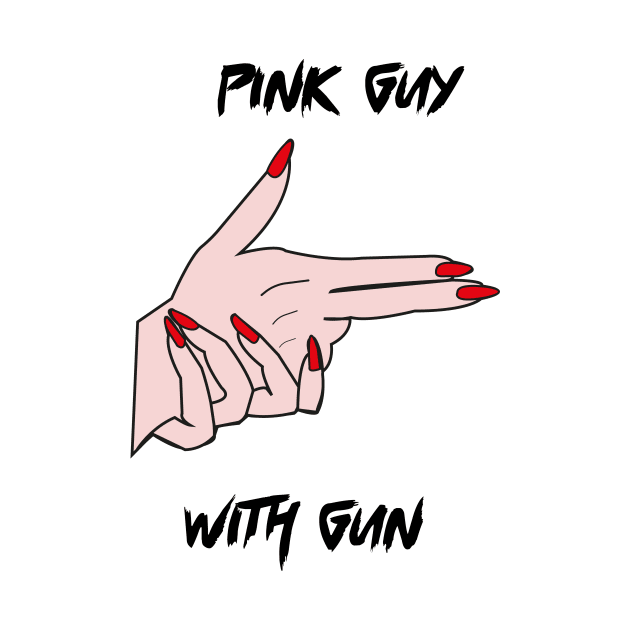 pink shirt guy with a gun by IRIS