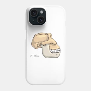 Paranthropus Boisei Skull Illustration Phone Case