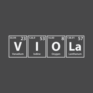 Viola (V-I-O-La) Periodic Elements Spelling T-Shirt