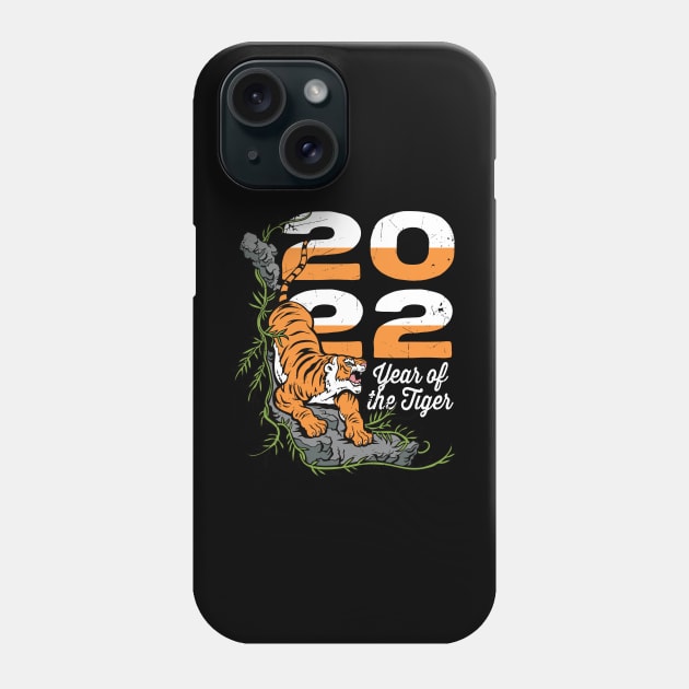 Year of the Tiger 2022 Wild Animal Phone Case by RadStar