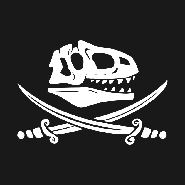 Allosaurus Jolly Roger by Professor Lambeo Rolophus