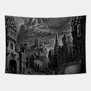 Castle In The Mountains Tapestry