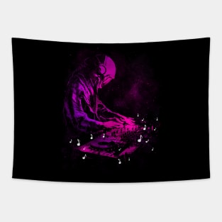 80s Vintage Astronaut DJ - Space Music Tapestry