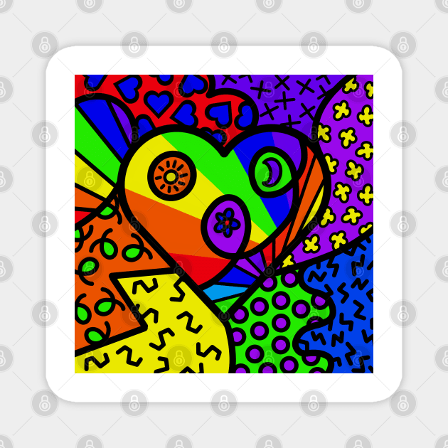 Coming Out #2 - Second in a Series of "Coming Out Day" Designs Magnet by JossSperdutoArt