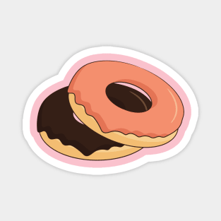 Pink and Chocolate Donuts Magnet