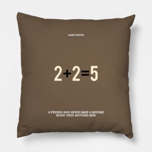 Albert Einstein Motivational Quotes Pillow