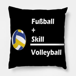 Fussball + Skill = Volleyball Pillow