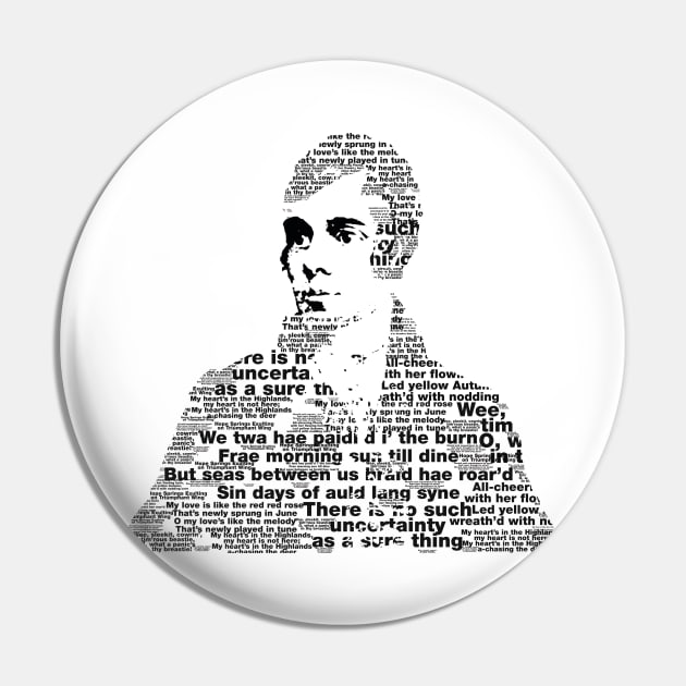 Robbie Burns word art Pin by DJVYEATES