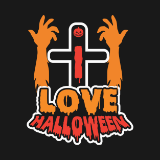 Funny Love Halloween Spooky Hands T-Shirt