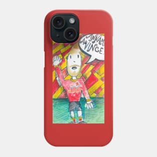 yellow and red footballer Phone Case