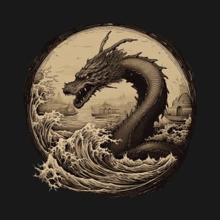 Japanese Sea Dragon Vintage T-Shirt