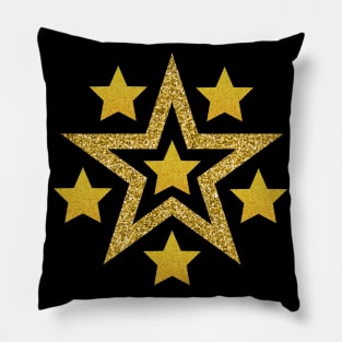 Gold stars pattern Pillow