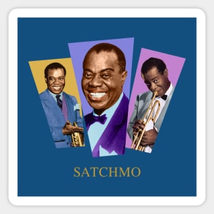 louis armstrong Sticker for Sale by lizasara