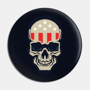 Americana Skull Pin