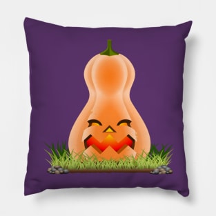 Pumpkin mean Halloween bottle Pillow