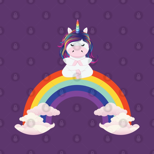 Unicorn rainbow meditation by AnnArtshock