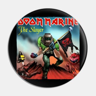Doom Marine Cover Pin