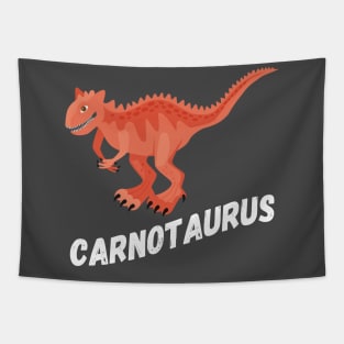 Fun Carnotaurus Dinosaur Design Tapestry