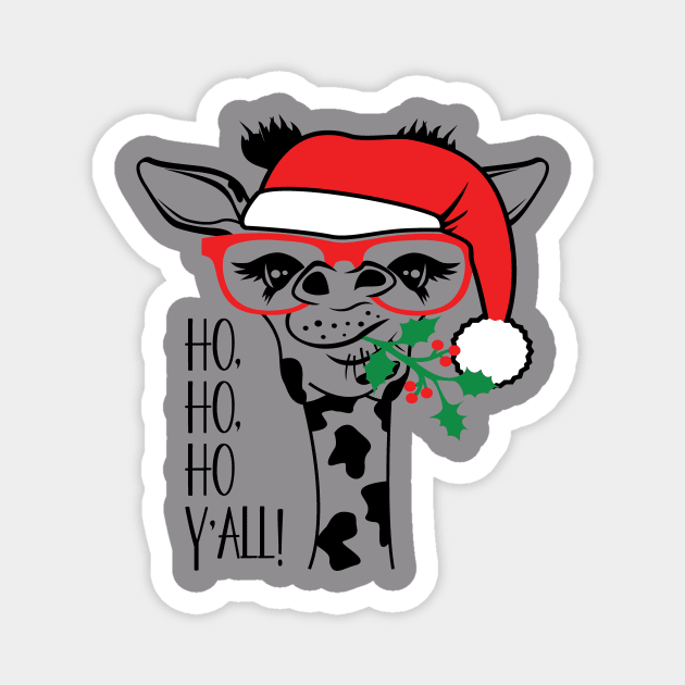 Ho Ho Ho Y'All Magnet by 1AlmightySprout