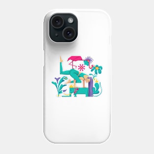 balancing pose Phone Case