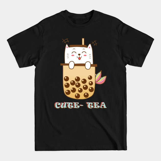 Discover Cute Kitty Boba Tea Pun- Kawaii Cat - Cute Tea Boba Pun Kawaii Milk Tea - T-Shirt