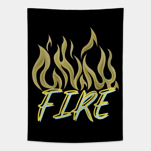 Just Fire Tapestry by Just In Tee Shirts