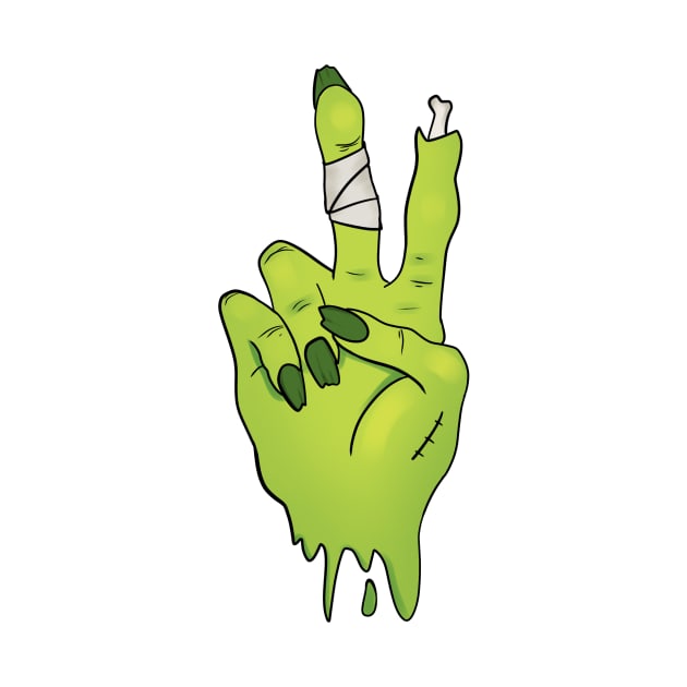 ZOMBIE PEACE SIGN by ButterflyX