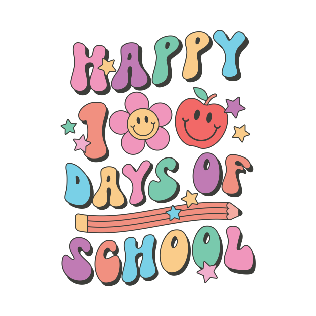 100 days of school 100 Days Of School Celebration Party TShirt