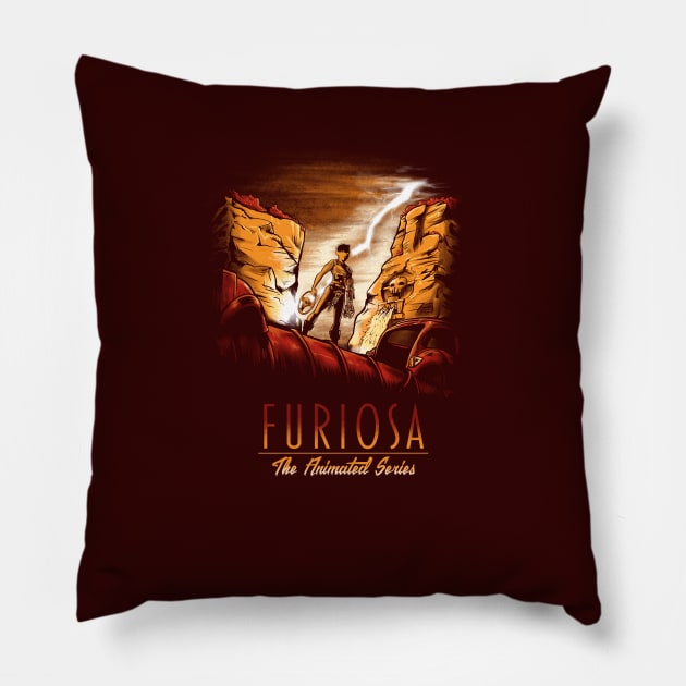 Furiosa: The Animated Series Pillow by poopsmoothie