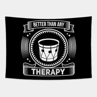 Funny drum saying motif Tapestry