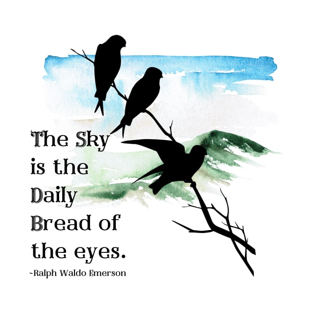 Ralph Waldo Emerson Quote - The Sky by Underthespell