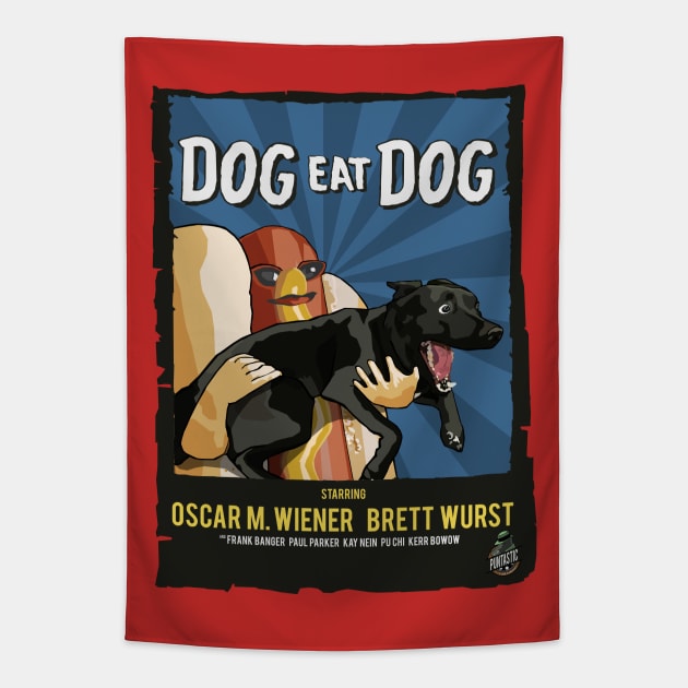 Dog Eat Dog Tapestry by TGprophetdesigns