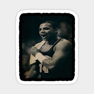 Young Charles Barkley Vintage Magnet