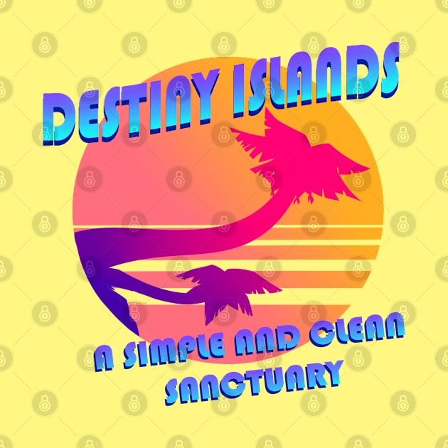 Destiny Islands 80's Aesthetic by VenaCoeurva