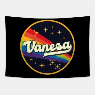 Vanesa // Rainbow In Space Vintage Style Tapestry